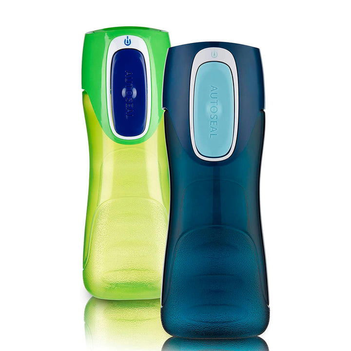 Trekker Kids Water Bottle with AUTOSEAL® Lid, 14oz, 2-Pack L5