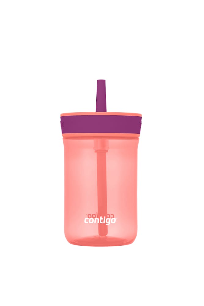 Kids’ Leighton Straw Tumbler with Spill-Proof Leak-Proof Lid, 14oz U8