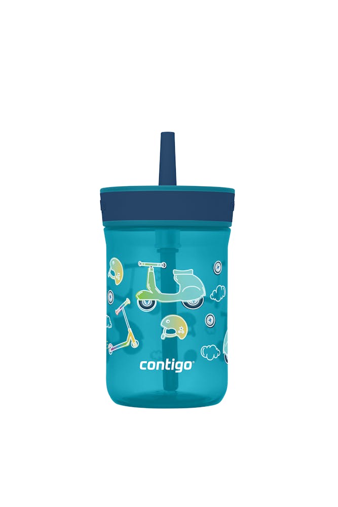 Kids’ Leighton Straw Tumbler with Spill-Proof Leak-Proof Lid, 14oz U8
