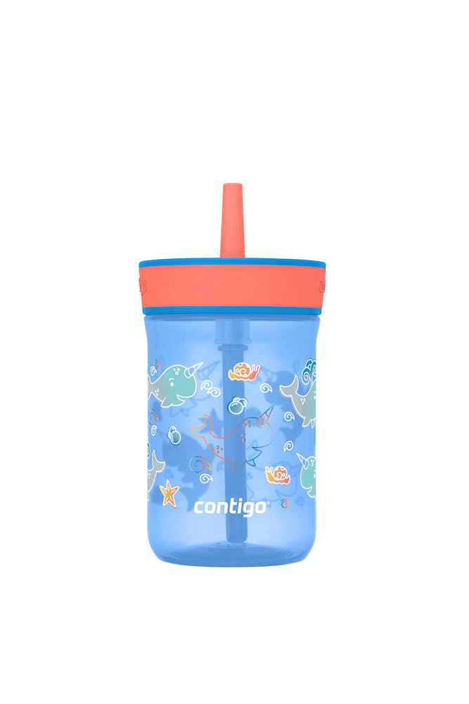 Kids’ Leighton Straw Tumbler with Spill-Proof Leak-Proof Lid, 14oz U8