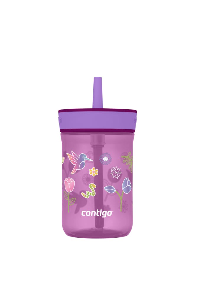 Kids’ Leighton Straw Tumbler with Spill-Proof Leak-Proof Lid, 14oz U8