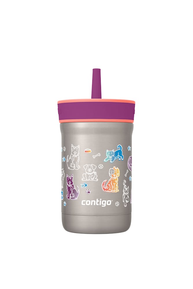 Kids Leighton Spill-Proof Stainless Steel Tumbler with Straw, 12oz L2